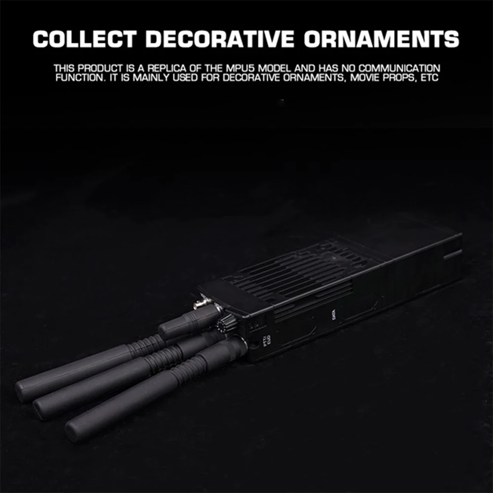 戦術的な MPU5 ラジオモデル取り外し可能な屋外狩猟トランシーバー DIY 修理されたラジオダミーケース映画の小道具エアガンゲームギア