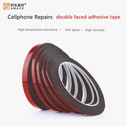 AMAOE 10m Double Sided Adhesive Tape for Sealing the Back Cover of Mobile Phone Screen Tablet Sponge Back Adhesive
