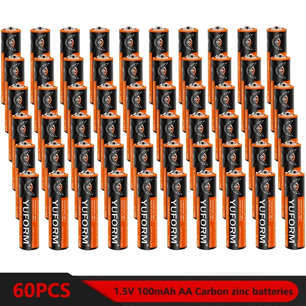 

60PCS Real Capacity 1.5V AA Disposable Alkaline Dry Battery for Led Light Toy Mp3 Camera Flash Razor CD Player Wireless Mouse