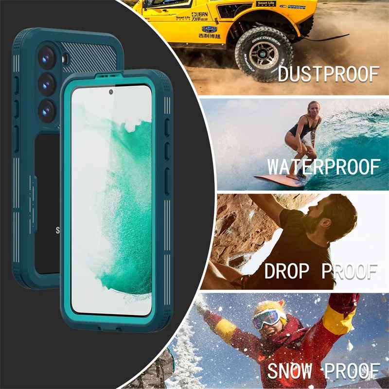 

IP68 Real Military Waterproof Case For Samsung S25 S24 Ultra S23Plus Swim Diving Underwater Outdoor Full Sealed Protective Cover
