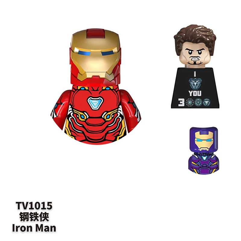 Disney Marvel Legends Iron Man Bausteine Minifiguren Neue Iron-Man MK85 Actionfiguren Ziegel Pädagogisches DIY-Spielzeug Geschenke