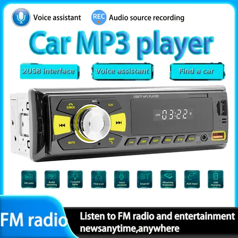 1 Din Araç Radyosu Ses Sistemi 1din Araç Stereo Bluetooth MP3 Çalar FM Alıcısı 60Wx4 Ses Stereo Müzik USB/SD Girişli Gösterge Paneli İçi AUX Girişi