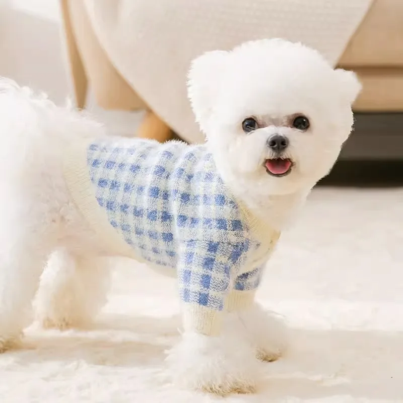 Family Clothes for Dogs and Owner Matching Outfits Winter Knitted Sweater Coat for Mama-Mom and Pet Chihuahua York