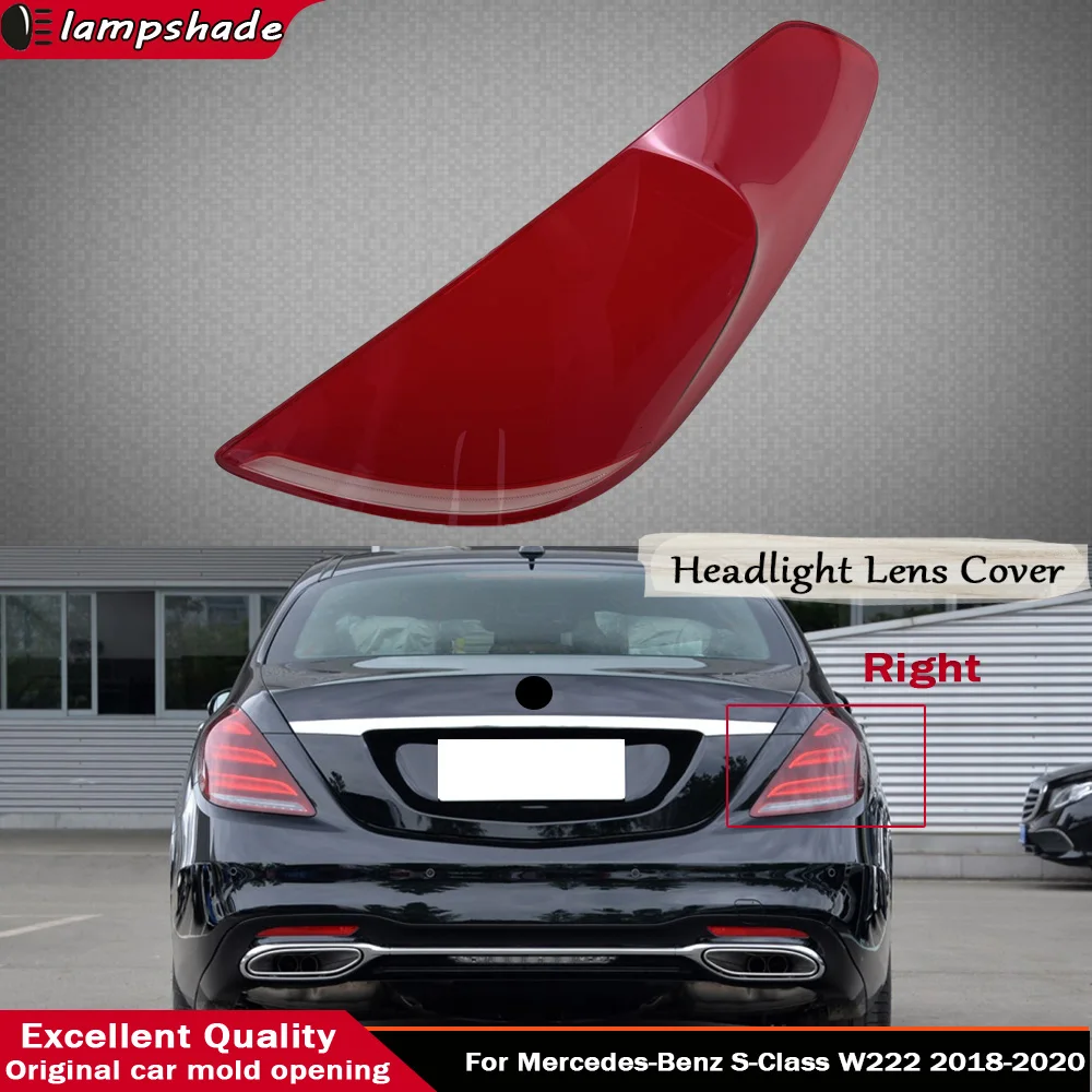 

For Mercedes-Benz S-Class W222 2018 2019 2020 Rear Outer Tail Lamp Cover Brake Lights Shell Replace The Original Lampshade