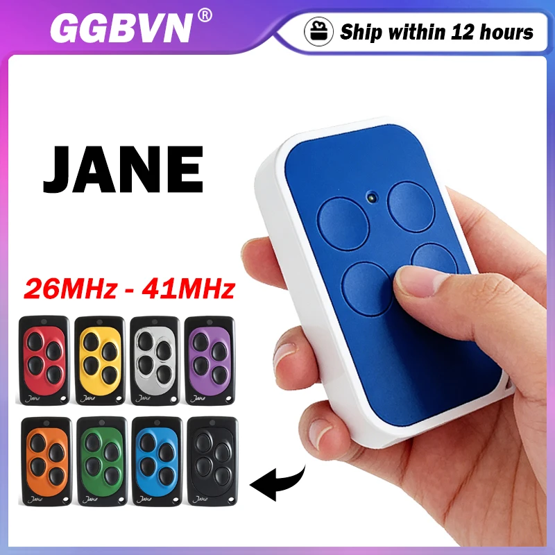 

JANE Q Q2 Garage / Gate Remote Control Duplicator 26MHz-41MHz 26.995MHz 30.900MHz 30.875MHz 40.685MHz JANE Gate Opener Control