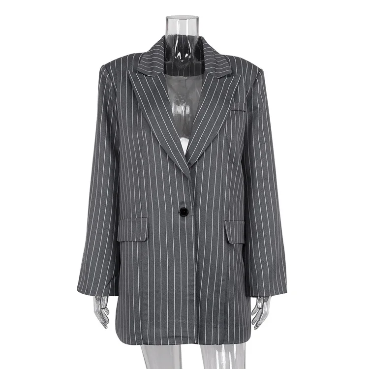

YYAHAHAS Women's 2 Piece Skirt Set Elegant Striped Blazer & Midi Skirt Autumn Winter Business Casual Workwear Outfit