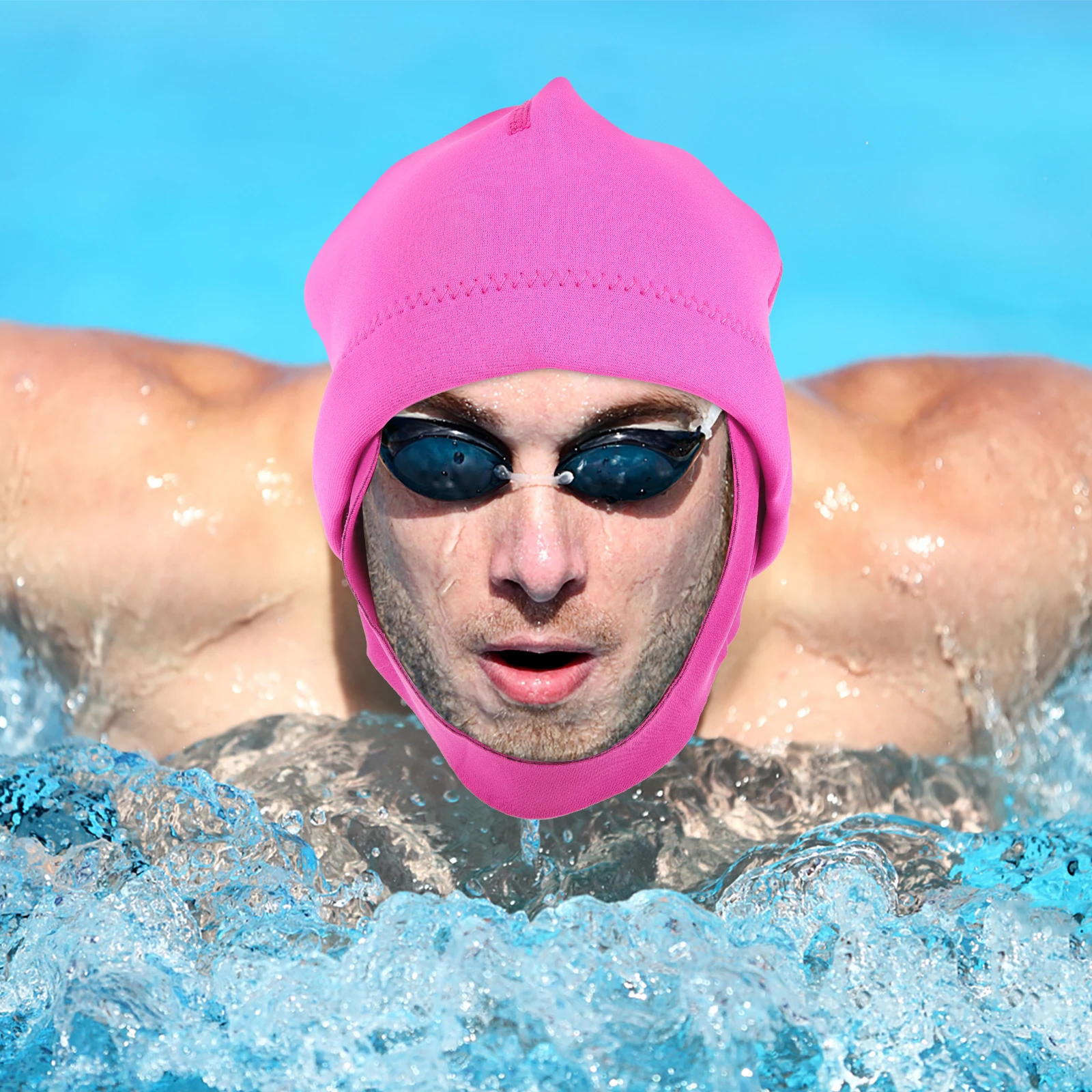 

Diving Cap Fabric Swim Bathing Scuba Hood Caps for Men Mens Swimming Dive Hat Man