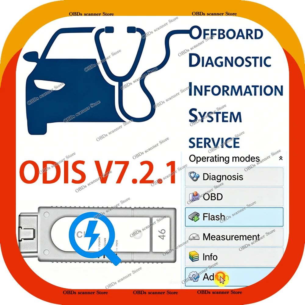 ODIS-Service 7.2.1 For V-AS 5054a 6154 Diagnostic software odis 6154A Postsetup Car Engineering Auto Repair Program with licence