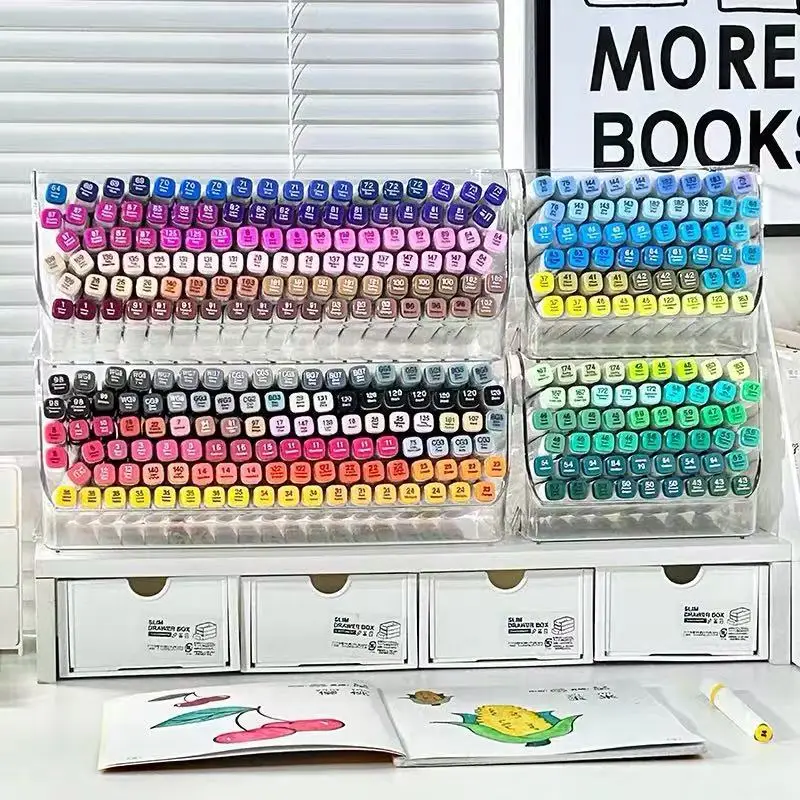 

Ящик для хранения маркеров, вращающийся держатель для ручек, ящик для хранения, настольный студенческий ящик для канцелярских принадлежностей, полка для офиса, большая вместимость