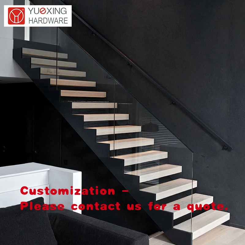 

custom.Versatile and Practical Staircase Commercial Buildings and Public Spaces Wood Marble Glass Steps Straight Sta