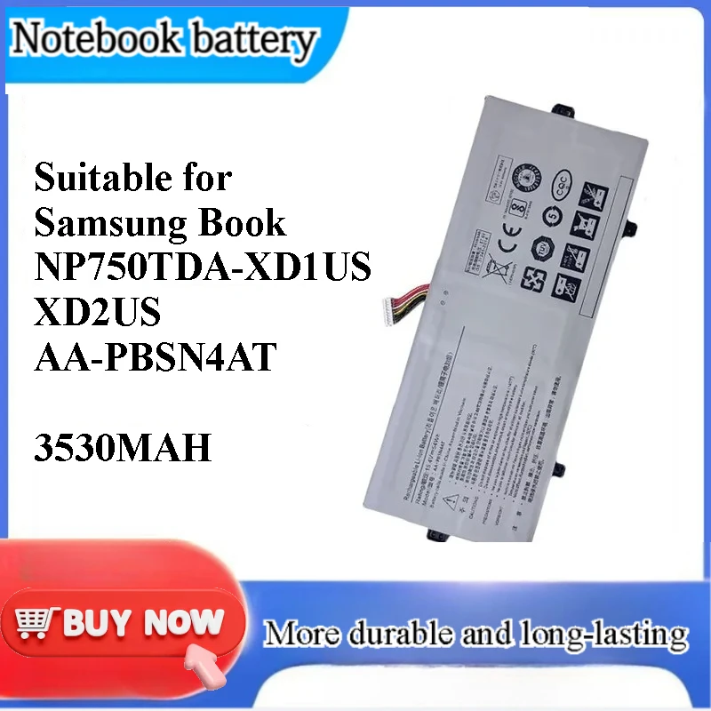 for Book NP750TDA-XD1US XD2US AA-PBSN4AT Laptop Battery