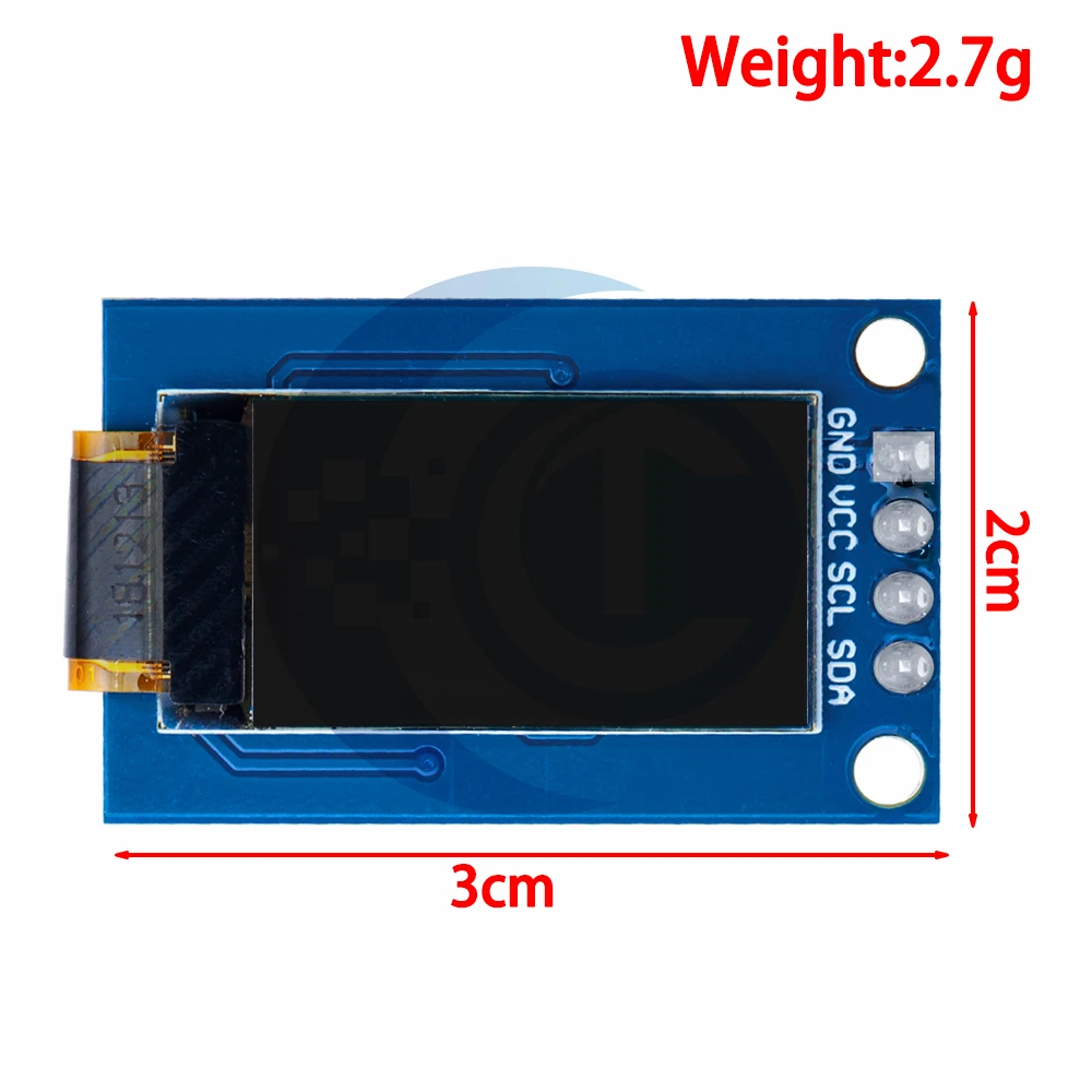0.78 inch OLED Display LCD Screen Module 0.78" White Color Resolution 128*80 SPI Interface SH1107 driver 128X80 for arduino