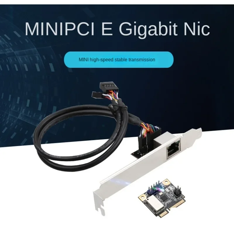 

Mini PCI-E-гигабитная сетевая карта для настольного компьютера, 1000 м, проводная сетевая карта mPCIe, Бесплатный драйвер plug and play