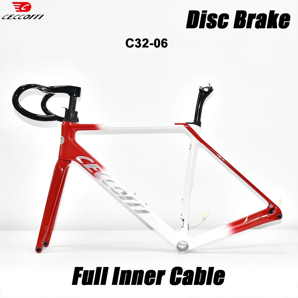 

lightest road bike carbon frame for electronic groupset all internal wiring 700C disc brake-only road bicycle carbon frameset