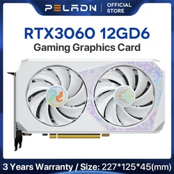 PELADN Original New Graphics Cards RTX 3060 12Gb GDDR6 GPU NVIDIA RTX3060 Computer PC Gaming Full New Video Card 3060 12g