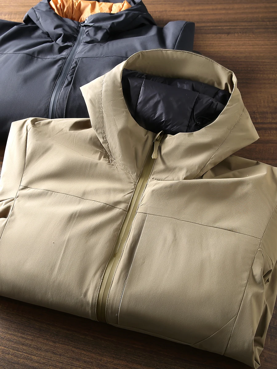 

Outdoor Men's Thiened Hooded Cotton Jaet Warm Faionable Urban Sle Stand Fit Regular Length Winter Casual Coat