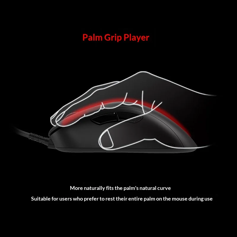 ZOWIE GEAR EC3-C Wired FPS Gaming Mouse 70g Lightweight Ergonomic Palm Grip Esports Mouse For CS2 PC Gaming