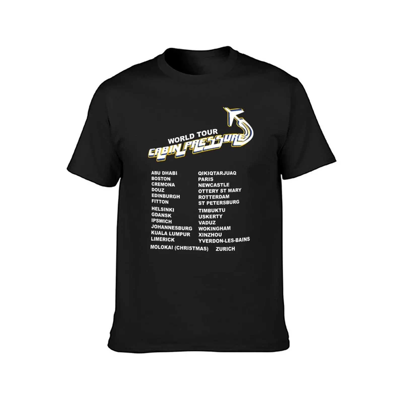 Cabin Pressure World Tour T-Shirt new edition customs design your own cute tops vintage mens tall t shirts