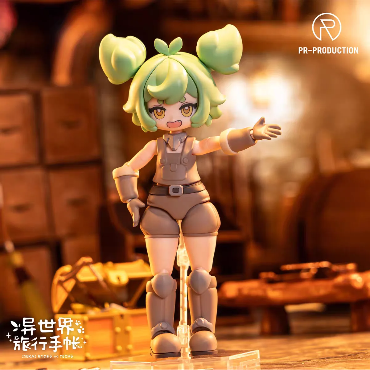 

Isekai Ryokou no Techou Hailey Smith Cute Blacksmith Girl Articulated Assembly Figure, Multiple Equip, Collectible Anime Model