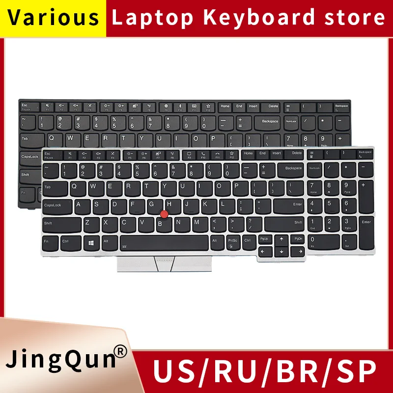 US Russian Backlight Keyboard For Lenovo Thinkpad E580 E585 T590 E590 E595 L580 L590 P52 P53 P72 P73 01YP560 01YP640 Notebook