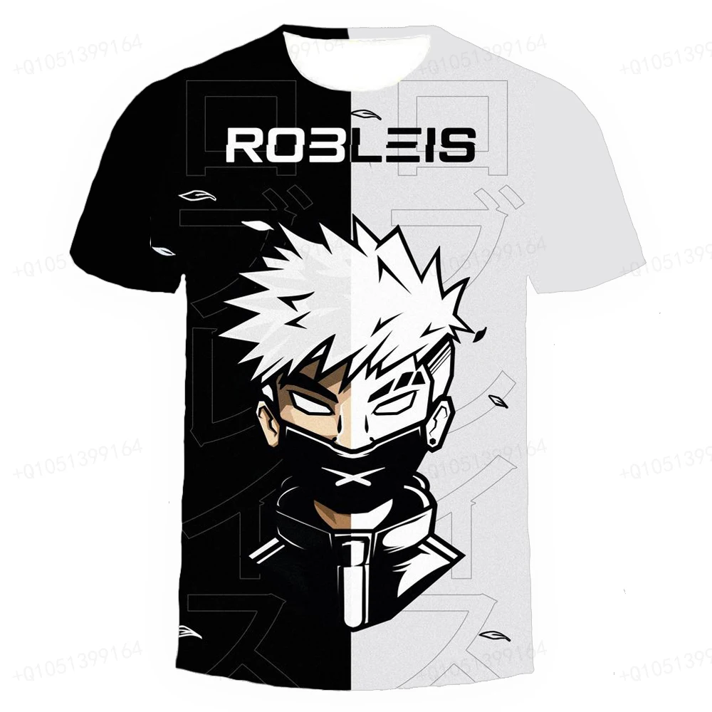 Naruto Kakashi Boy Girl T-shirt Pain Men's T-shirt 3D Print Akatsuki Short Sleeve Japan Anime Men's T-shirt Sasuke Men Clothing