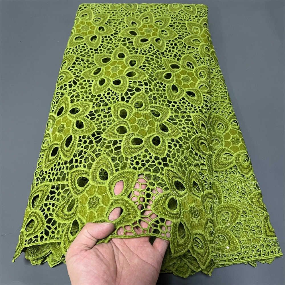 

2025 African Nigerian High-Quality Sequins Tulle for Prom Dresses Lace Fabric Embroidery Net Cloth Beads Sewing 5Yard ZJ099