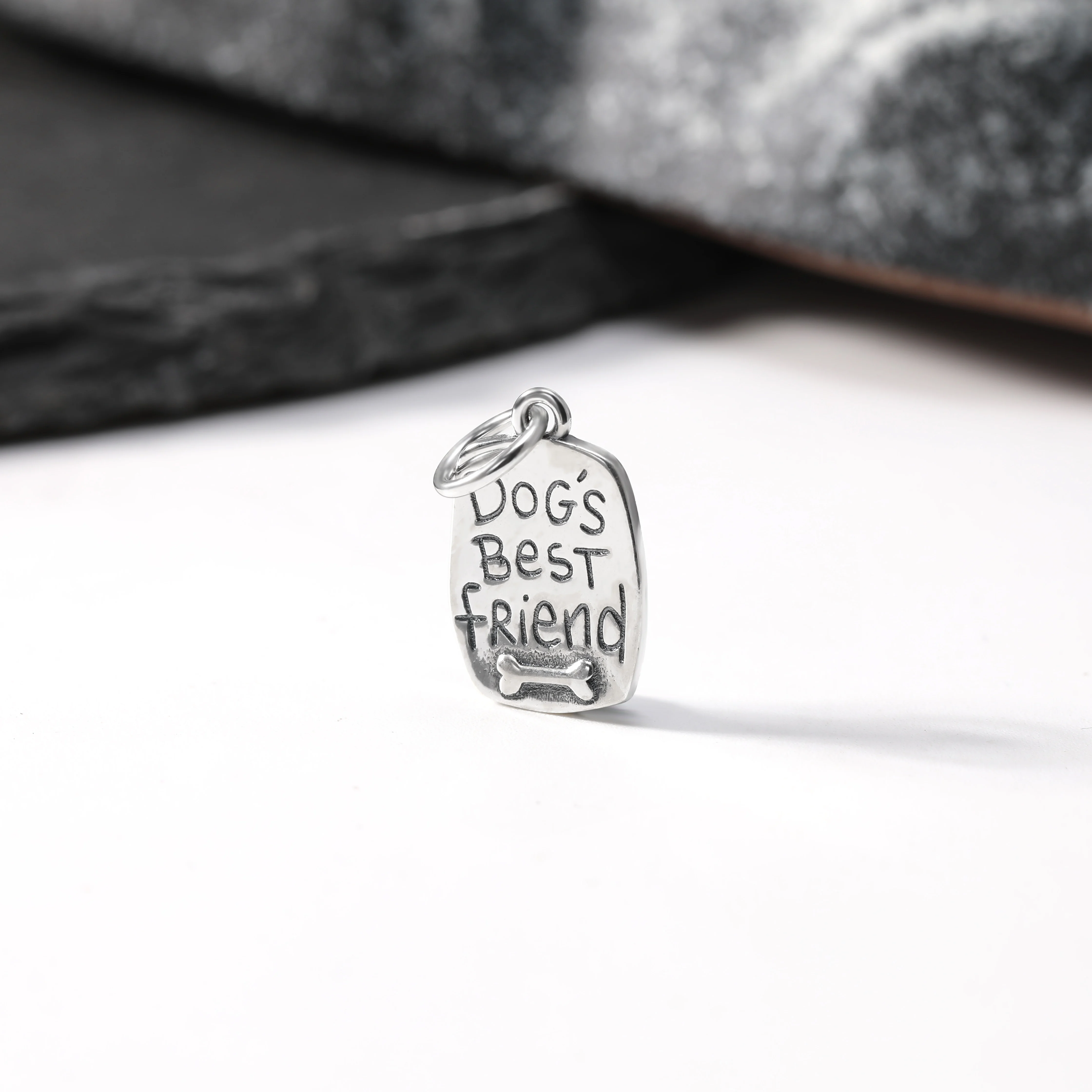 

DJ108 genuine 925 sterling silver classic fashion hang tag pendant dog's best friend pendant silver jewelry