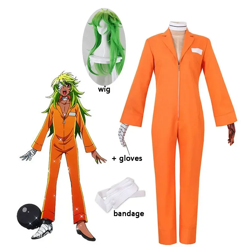 

New Detentionhouse Nanbaka Niko No.25 Prison Clothes Women Men Cosplay Costume Halloween Cosplay Costume