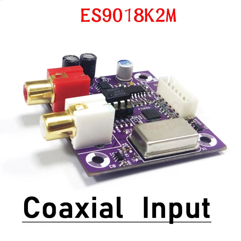 Imagem -06 - Codificador de Placa de Som Áudio Digital Es9018k2m Decodificar Board Hifi Dac Entrada Coaxial I2s 24 192khz Raspberry pi 2b 3b 3b Mais 4b