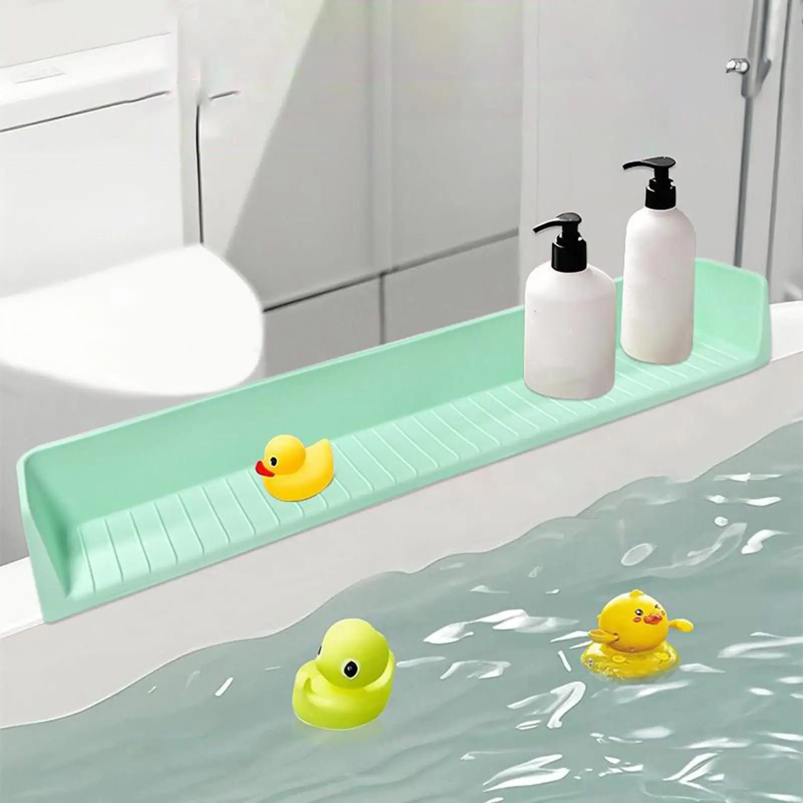Bathtub Water Guards Bathroom Toy Shelf Bathtub Shelf For Kids For Shower Bathroom Sink Vanity Counter Desk Corner