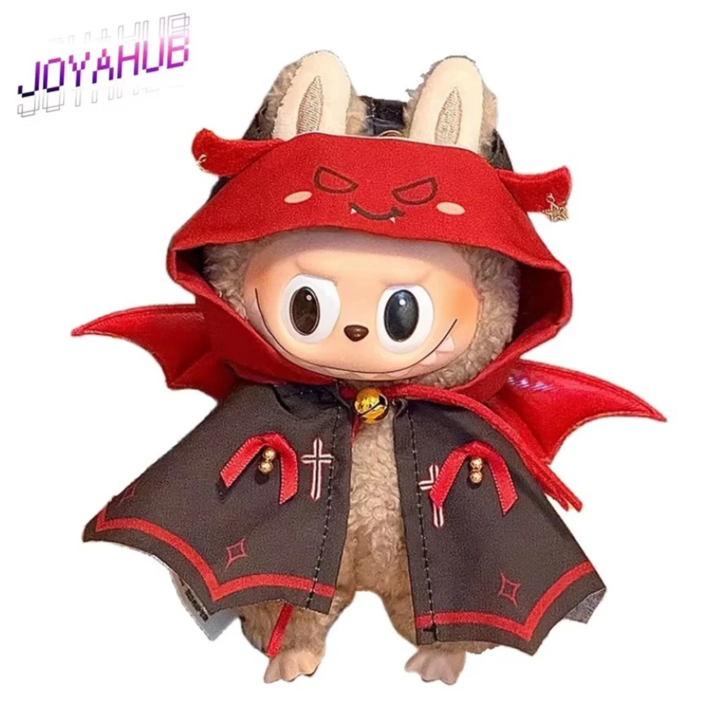 

Для Labubu Devil плащ вампира одежда для 15/17 см V1 V2 V3 плюшевая кукла-идол украшения аксессуары подарок