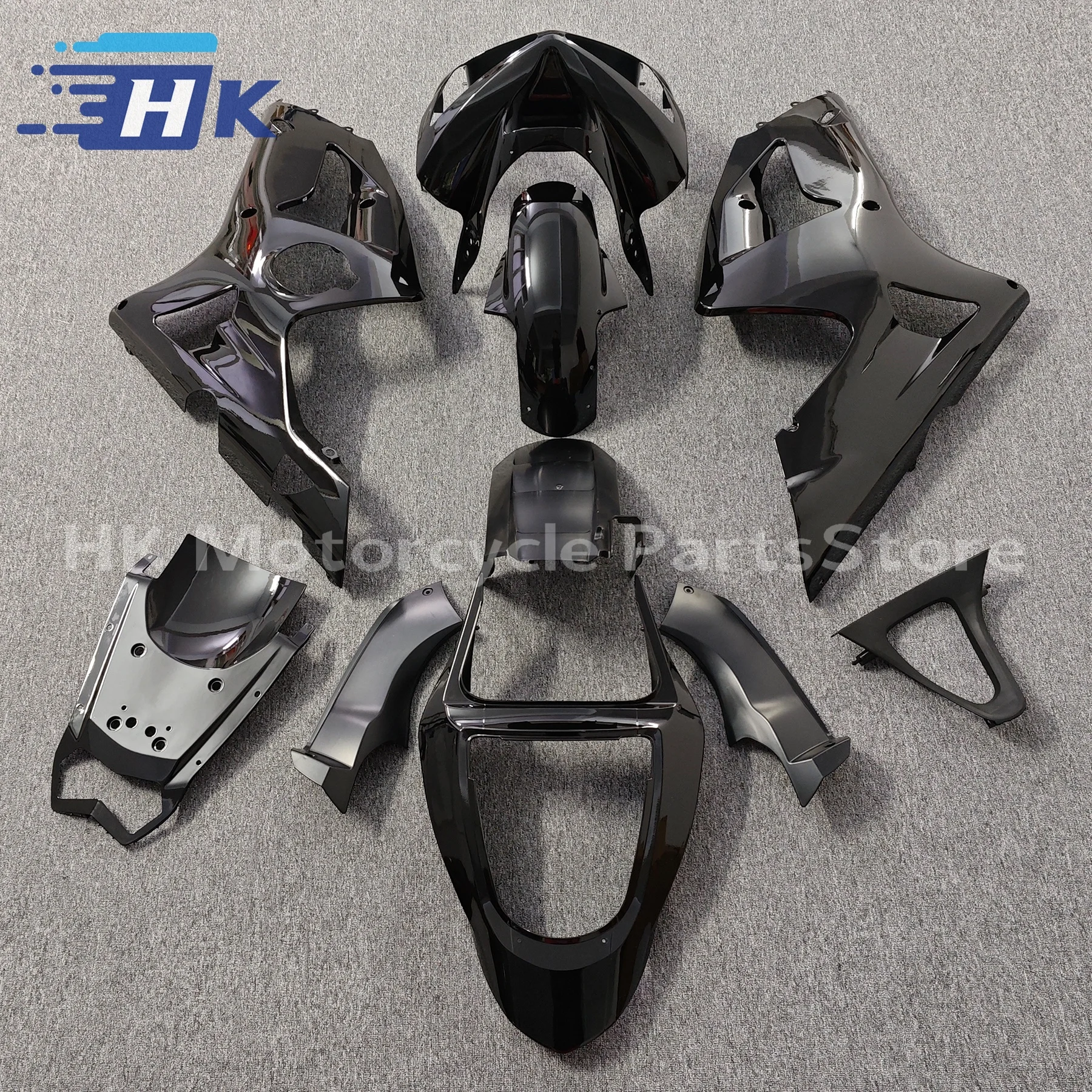 

Motorcycle Fairings Kit For KAWASAKI Ninja ZX6R 636 03 04 ZX 6R 2003 2004 ZX-6R 2003-2004 Injection Black Bodywork