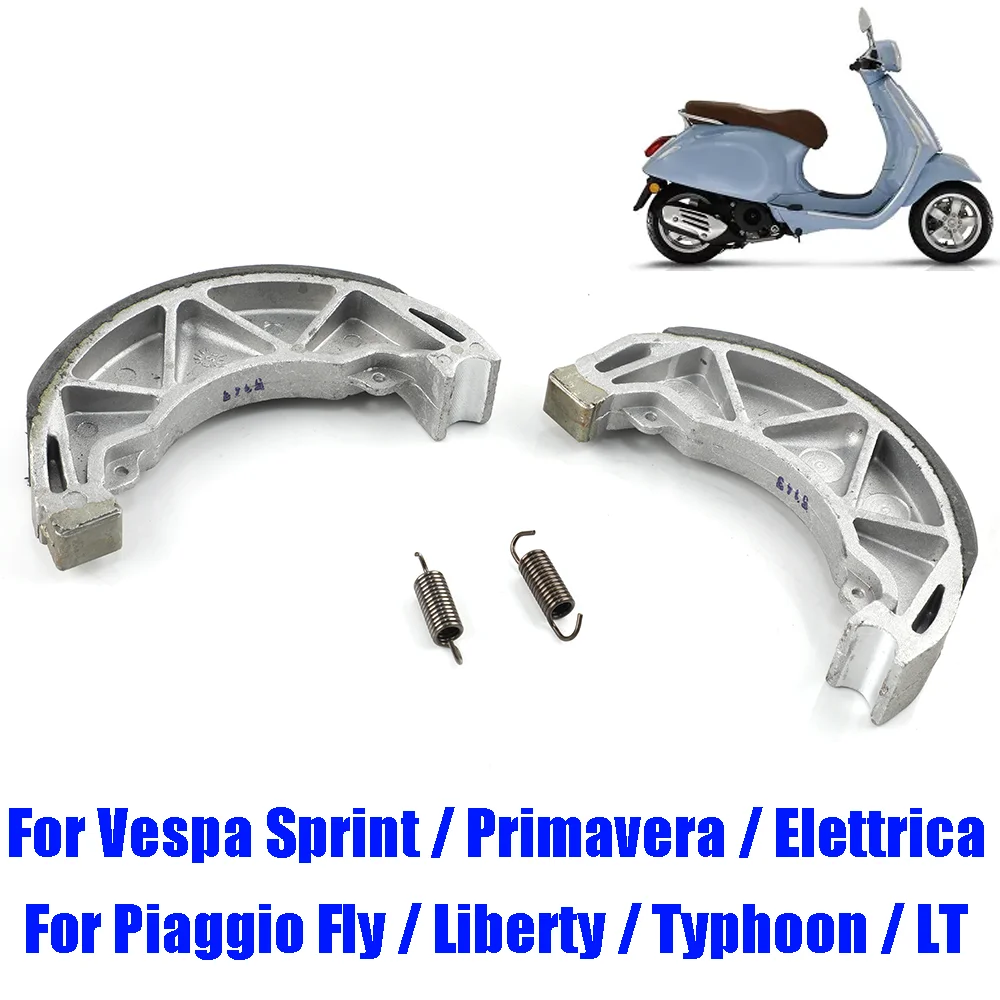 Scooter Parts Rear Brake Shoes Brake Pad For Vespa Sprint Primavera 150 125 50 Elettrica Piaggio Fly Liberty Typhoon LT 50 150