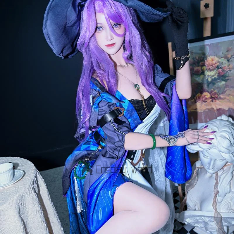 

Нефритовый костюм для косплея, игра Honkai: Star Rail, женская перчатка, шляпа, униформа, аниме, наряд на Хэллоуин, карнавальная маскарадная праздничная одежда