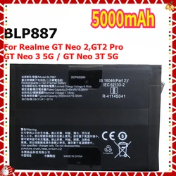 New BLP887 Battery For Oppo Realme GT Neo 2 Neo2 RMX3370,GT2 Pro RMX3301 RMX3300,Neo3 5G 80W,Neo 3T 5G,RMX3560,RMX3561 Phone
