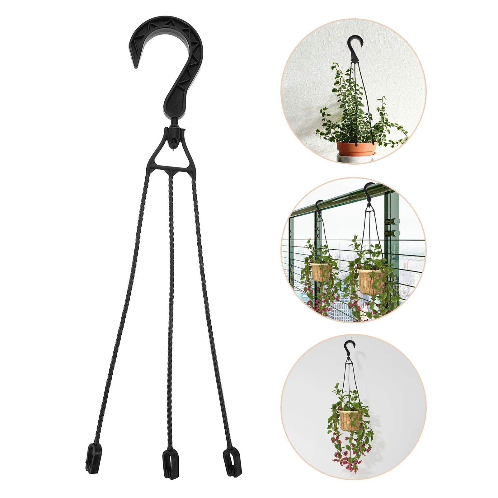 5 pçs gancho de vaso de plantas ganchos de plástico suportes de vaso de flores pendurado cesta ganchos para jardim varanda planta pote cabide