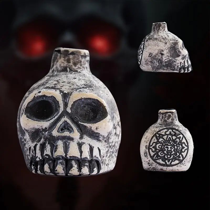 Aztec Death Whistle Worlds Loudest Whistle Portable Skull Spooky Whistle Ceramic Crow Whistle Weird Instruments for Halloween images - 6