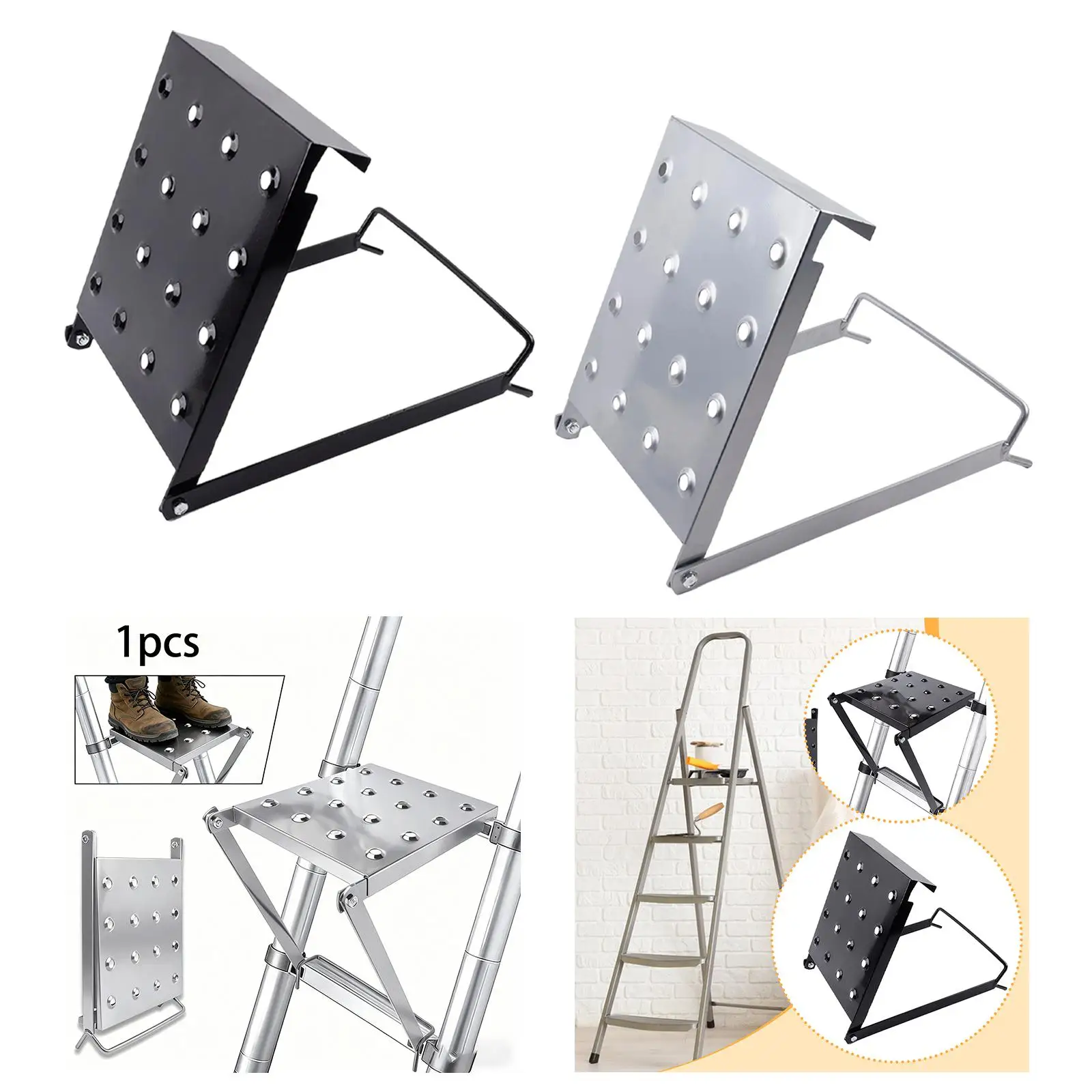 Ladder Work Platform Wide Pedal Multipurpose Sturdy Equipment Ladder Accessory Workstation Ladders Work Stand System for Pantry