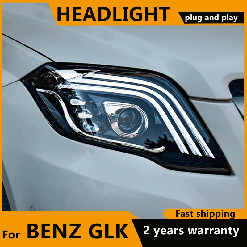 Car Lights for Benz GLK X204 2013 2014 2015 Headlights GLK200 GLK260 GLK300 LED Headlamp Drl Projector Lens Dynamic turn signal