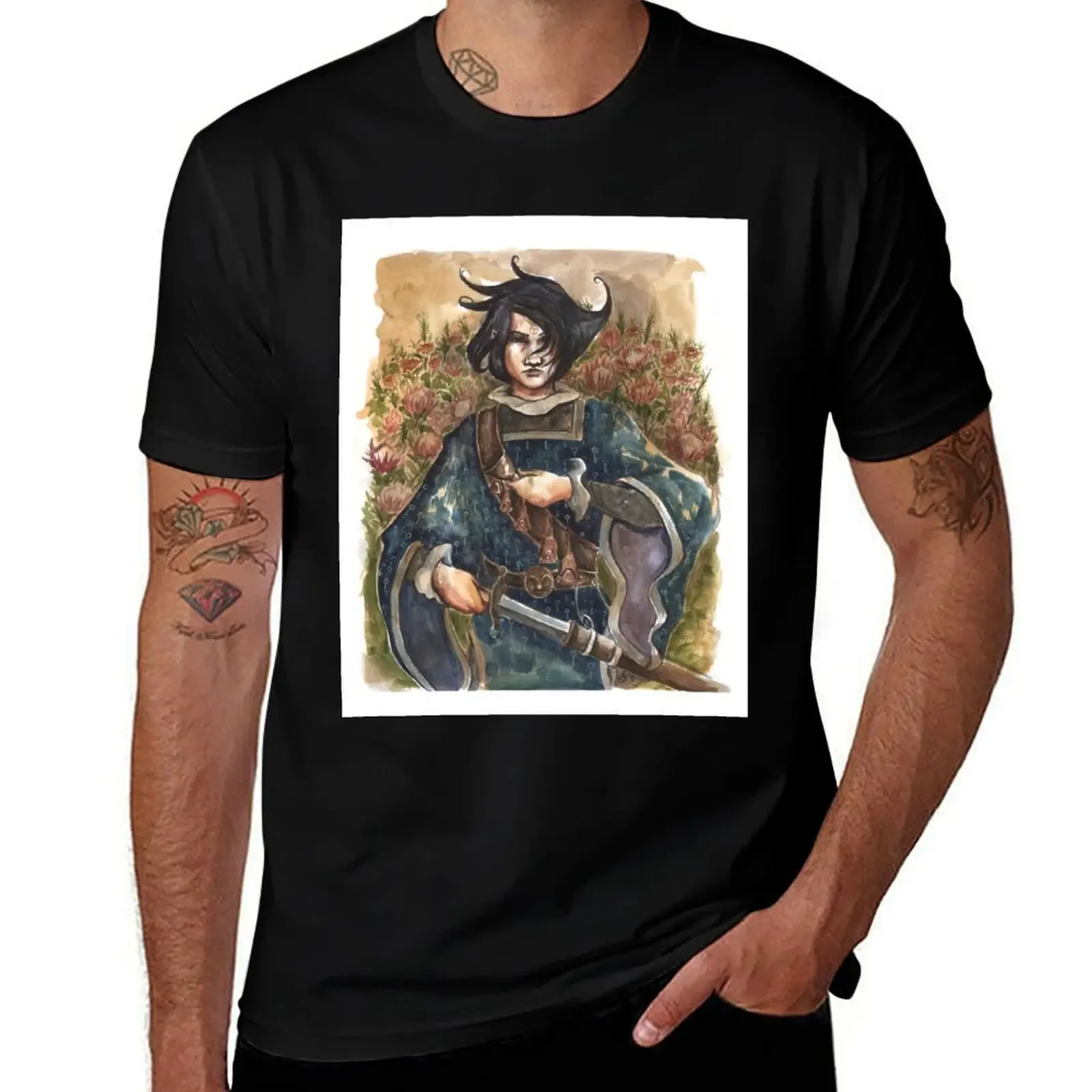Sabriel, the Abhorsen T-Shirt plus sizes man clothes summer tops affliction shirts compression shirt men