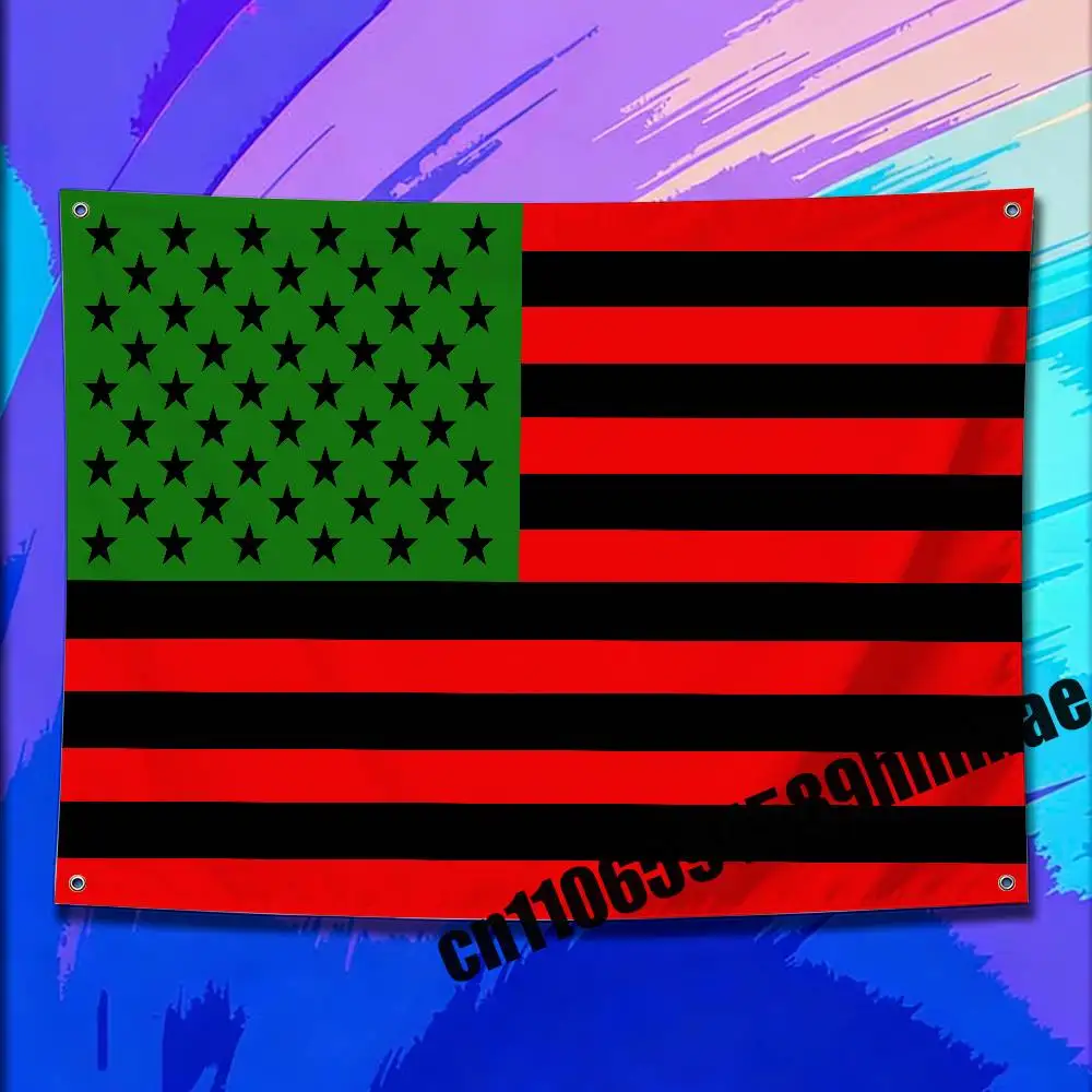 

For Black Red Green Africa Panafrikanische Flagge America USA Flag 60*90cm 100*150cm 150*200cm Camp Wall Banner Tapestry Cover