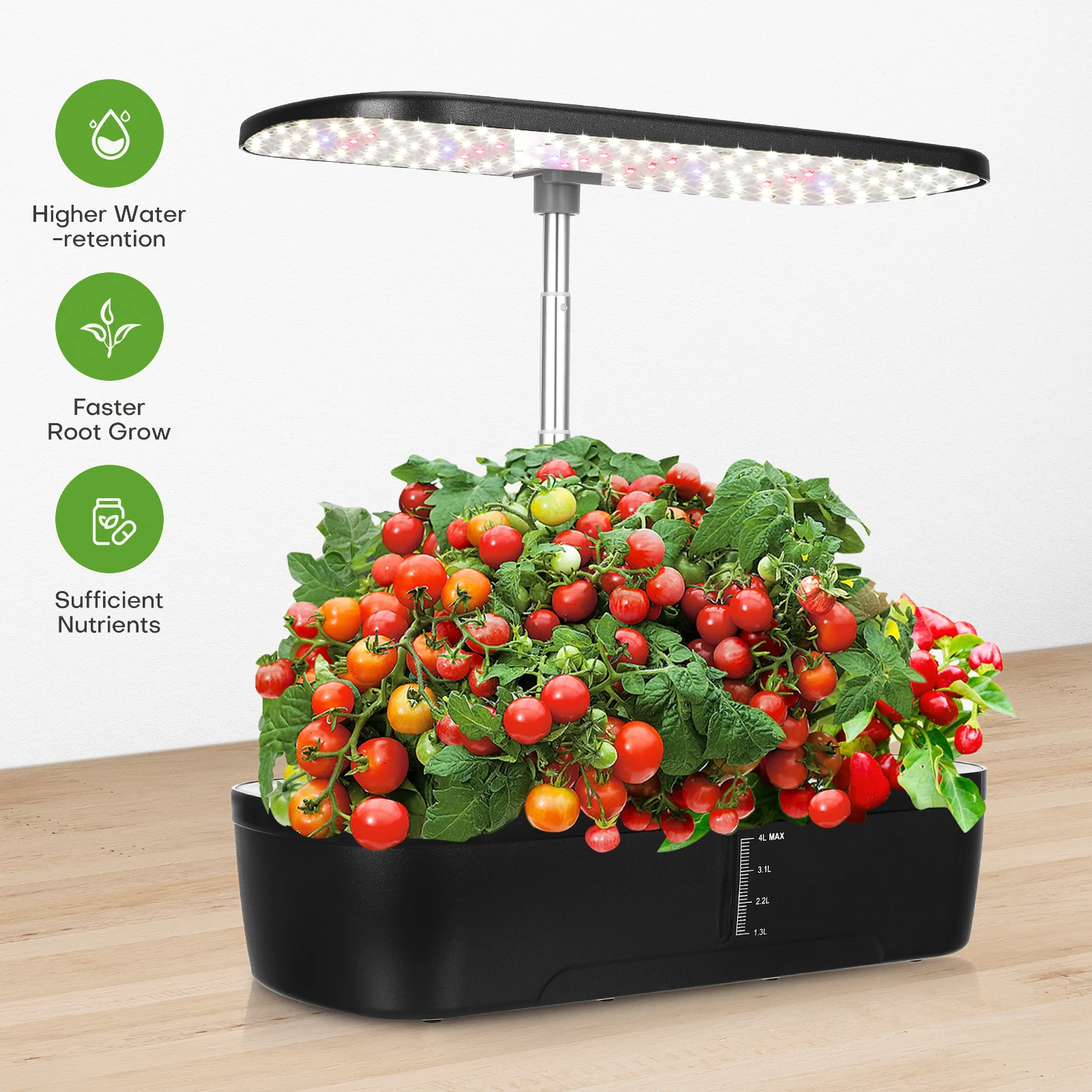 1Set Indoor Hydroponics Growing System Intelligent Planter Hydroponic Planting Kit Auto Water Fertilizer Multi-Plant Home