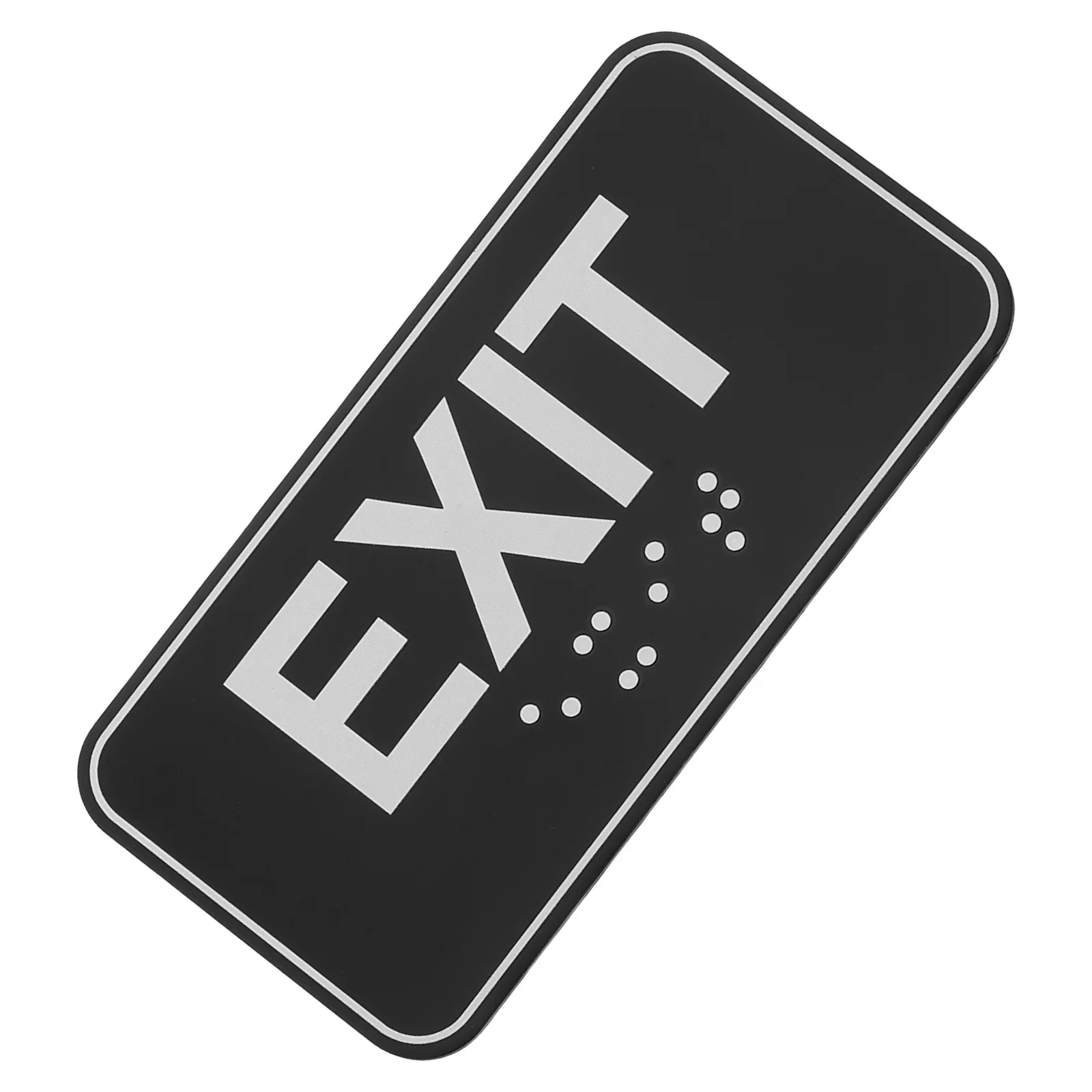Self-Adhesive Braille Safety Exit Sign Easy Use Corridor Indicator for Public Places Malls Schools Hospitals Corridor Sign