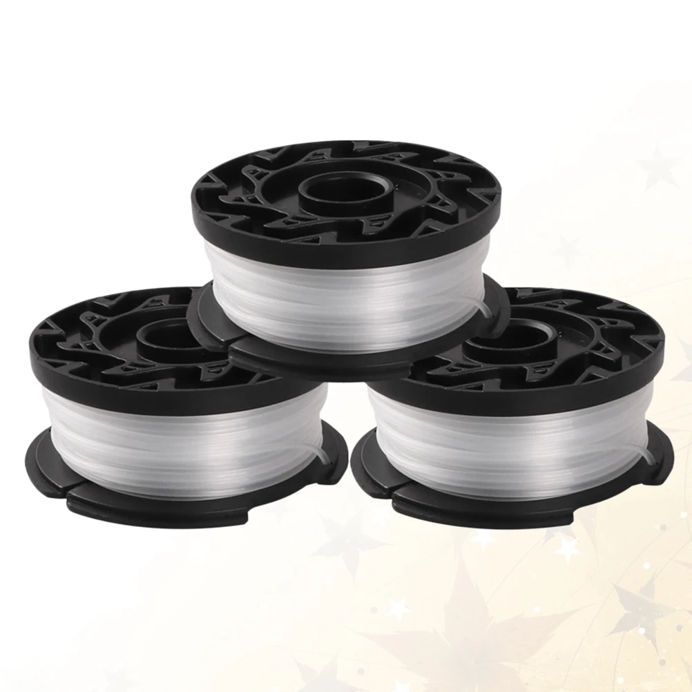 

3PCS Mowing Line Trimmer Head Replacement Spool Thread Nylon Bump Strimmers Grass Pliable Flexible Easy Install Save Time Energy