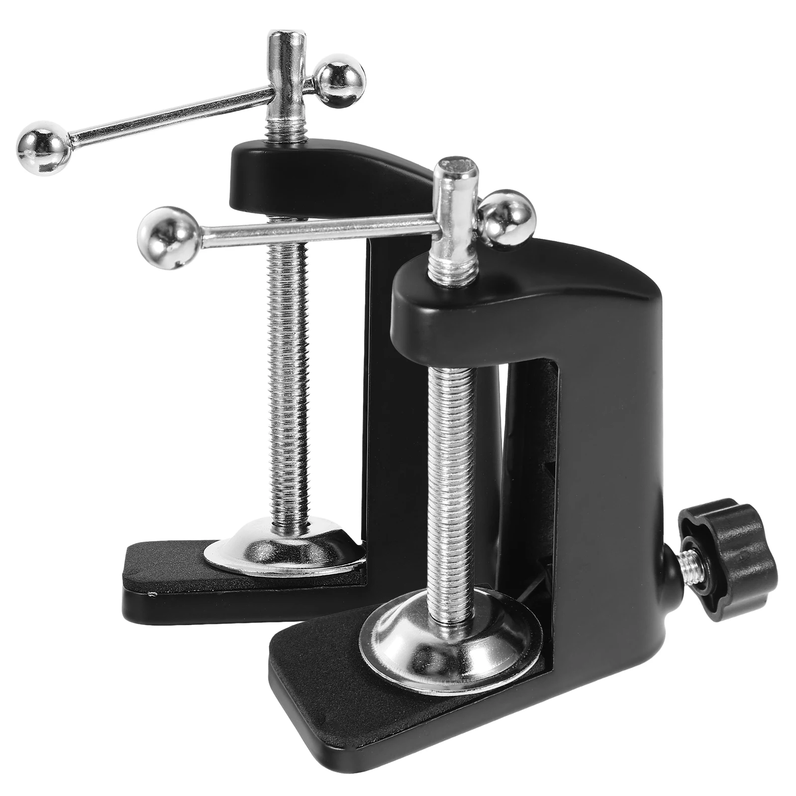 

2pcs Metal Table Clamp Stand Mount Desk Mic Clip for Microphone Arm Universal Phone Tablet Holder Desktop for Microphone