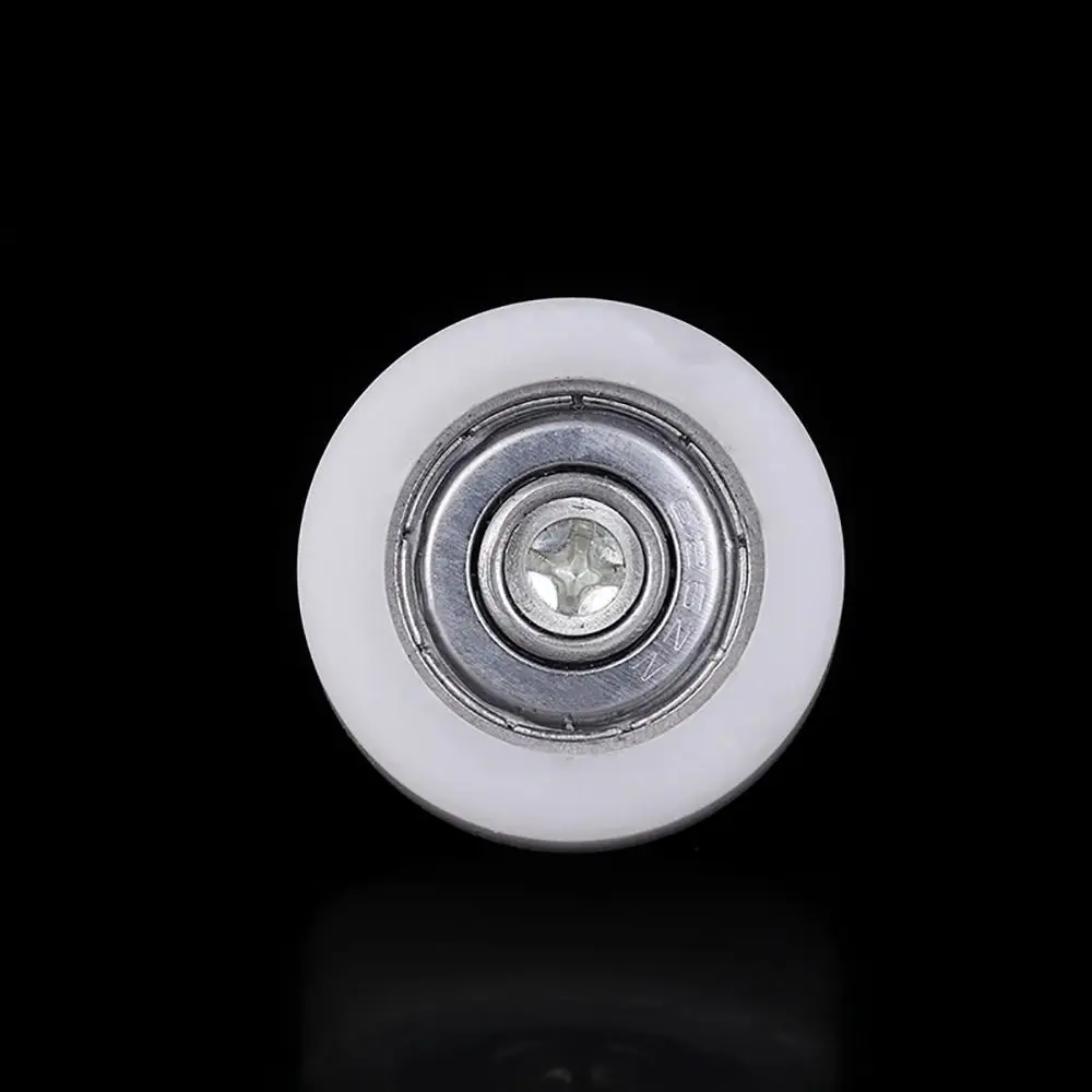 1Pcs New With Screw Drawer Bearing Pulley Nylon Metal M6 External Thread Cabinet Moving Wheel Flat Sliding Door Roller Furniture