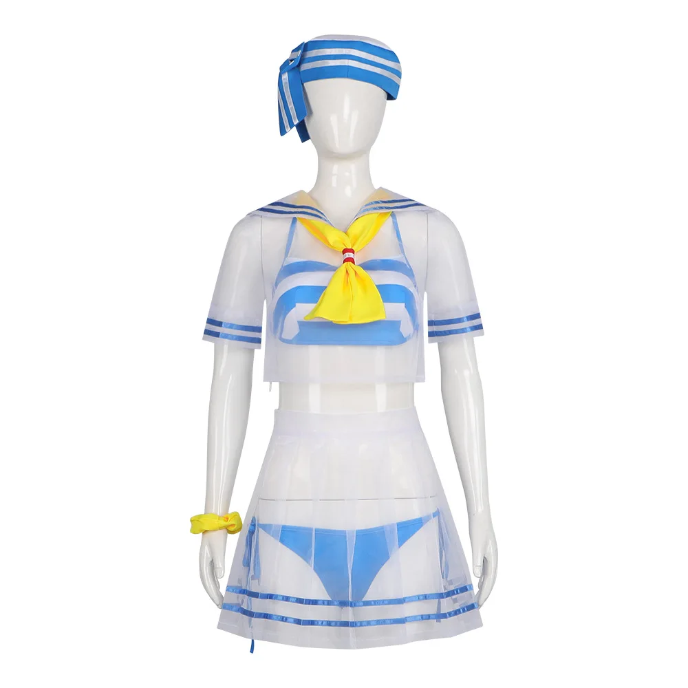 Niedliches japanisches Matrosen-Badeanzug-Kostüm für Damen, Anime-inspiriertes Cosplay-Outfit für Karneval und Bühnenauftritte