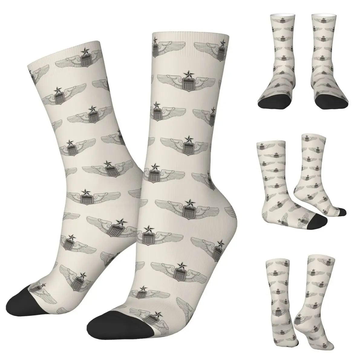 

3D printing cosy Unisex Socks,Hiking Born To Fly Flight Pilot Interesting Four Seasons Socks