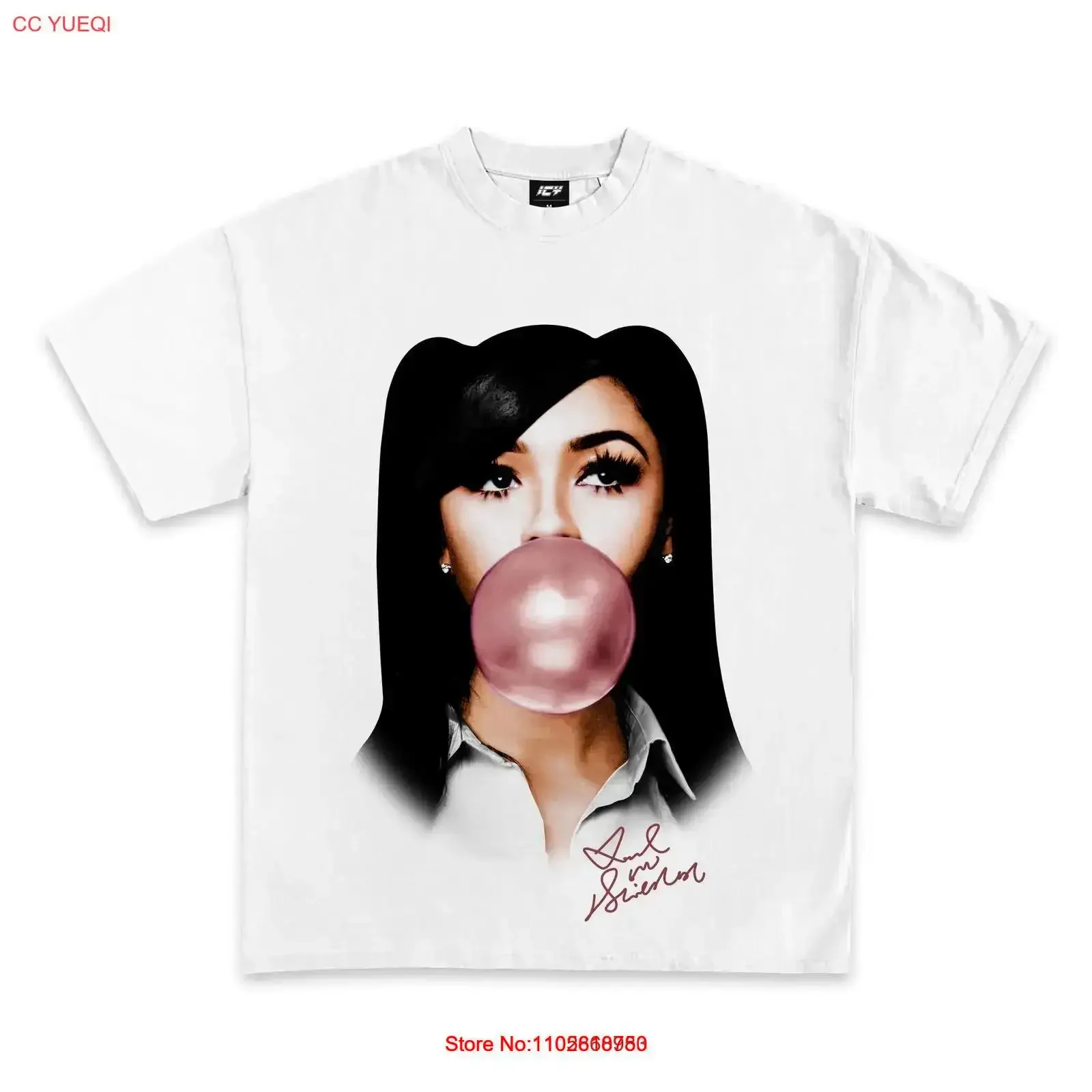 Mariah The Scientist Bubble Gum T Shirt vintage Washed designer clothes Stretched graphic streetwear Comfortable Casual homme