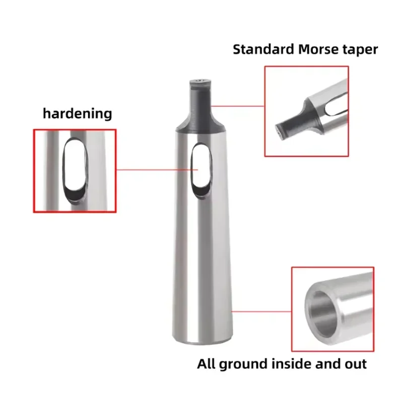 Morse Spindle MT1 MT2 MT3 MT4 MT5 Arbor Morse Taper Adapter Reducing Drill Sleeve Morse Taper Sleeve Shank Accessories